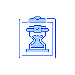 pending tasks filled line icon linear style sign vector image