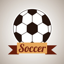 soccer design over beige background Vector Image