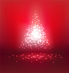 Abstract magic light on red background vector