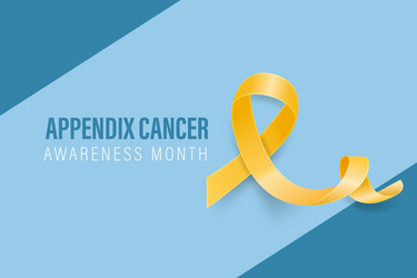 appendix cancer awareness month banner august Vector Image