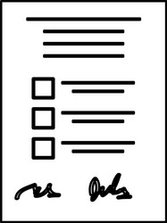 checklist form sheet vector image