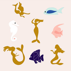 Golden Fish Fairy Tale Vector Images (71)