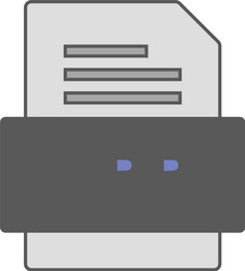 hpp file document icon vector image