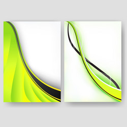 minimal curve wave set background with shadow vector image