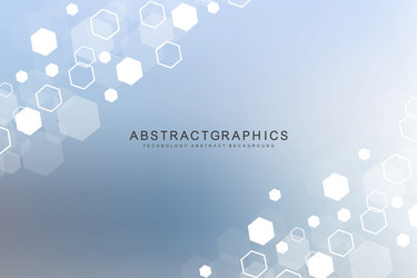modern science background with lines dots vector image
