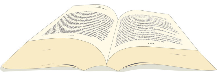 Open Book Black And White Royalty Free Vector Image