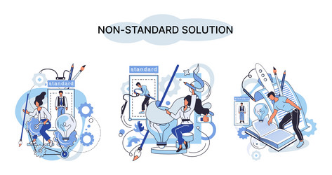 solution solving problem metaphor answer vector image