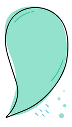 vertical cover with frame and empty speech bubble vector image