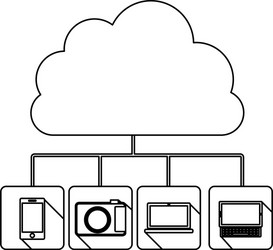 Database hosting icon stock vector