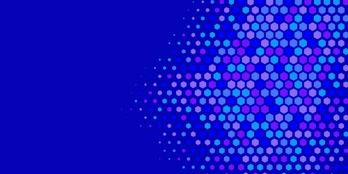 geometric abstract hexagon multi color background vector image
