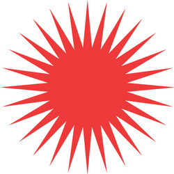red abstract color graffiti design element vector image