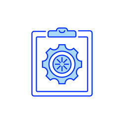task progress filled line icon linear style sign vector image