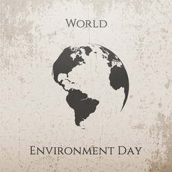 World environment day ecology background vector