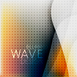 Colorful blurred wave business background vector