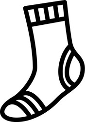 sea sock icon simple style vector image