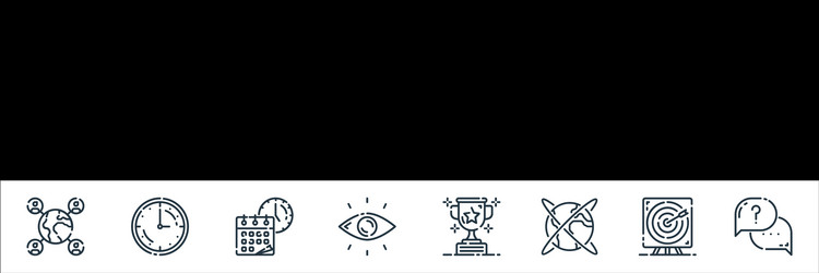 startup line icons linear set quality vector image