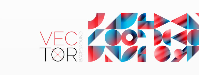 assorted geometric shapes unite in a minimalistic vector image