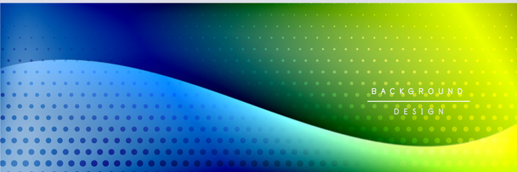 flowing waves with 3d shadow effects and fluid vector image