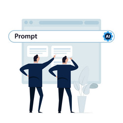 prompt ai artificial intelligence people query vector image