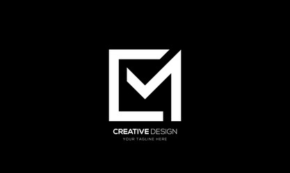 Creative letter a triangle shape monogram logo Vector Image