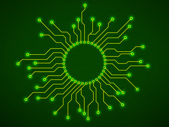 Abstract background with technology circuit board vector