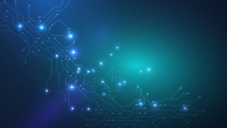 abstract technology connect background lines vector image