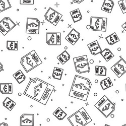 black php file document icon download button vector image