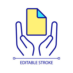 data backup rgb color icon vector image