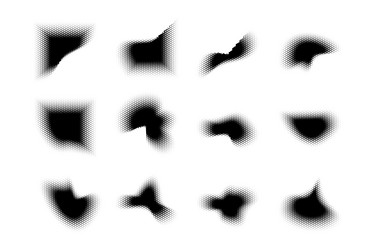 halftone triangle pattern reprographic technique vector image
