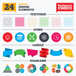 lamp idea and clock time target aim vector image