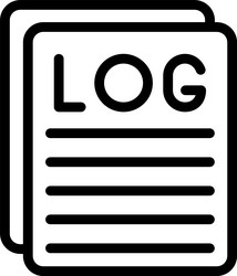 log linear style icon design vector image