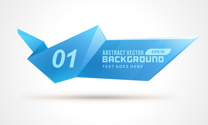 Abstract geometric 3d shape color background vector