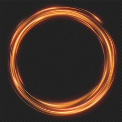 abstract glow glint effect rotational border vector image