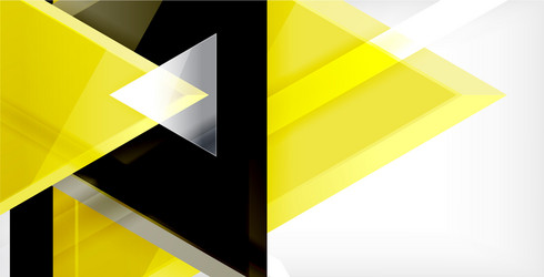 3d triangular minimal abstract background vector image