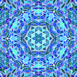abstract colorful dynamic radial tiled pattern vector image