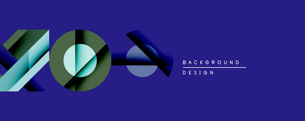 abstract geometric composition overlapping shapes vector image