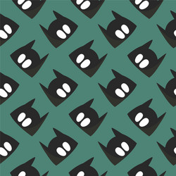 batman mask seamless pattern on a green vector