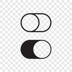 toggle button switch off turn on web ui icons vector image