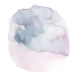 blue and pink gradient stain watercolor brush Vector Image