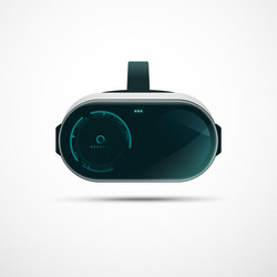 Original stereoscopic 3d vr headset front view Vector Image