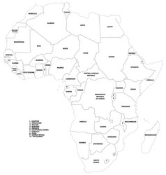 africa continent outline