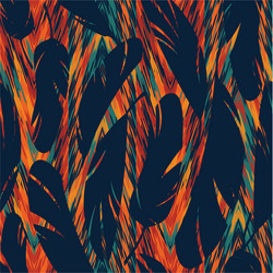 Seamless pattern bright abstract feathers Vector Image