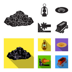 a miner lamp funnel mining combine vector image