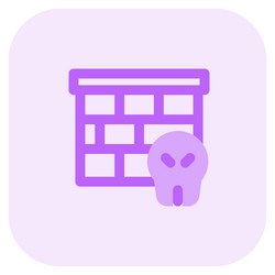 firewall a security system to prevent virus vector image