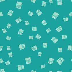 green file document icon isolated seamless pattern vector image