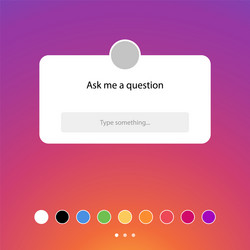 question media button message concept isolated vector image
