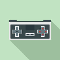 retro game controller icon flat style vector