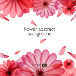 Abstract colorful background with flowers vector