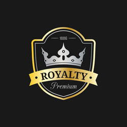 Luxury Crown Logo Template Vector Image