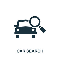 Car search icon simple element from carsharing vector